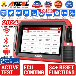 ANCEL DS600 Pro Bidirectional All System Diagnostic Car OBD2 Scanner K-ey Coding - Picture 1 of 11