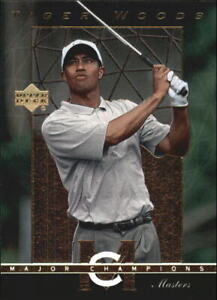2003 Upper Deck Major Champions Golf Card #39 Tiger Woods 02 Masters