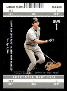 2004 Fleer Authentix #30 Rocco Baldelli Tampa Bay Devil Rays - Picture 1 of 2