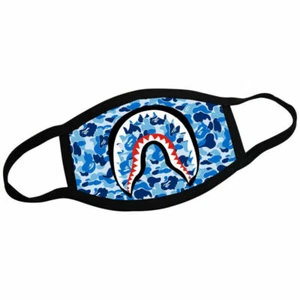 Shark Mouth Fashion Cotton Masks BAPE BATHING APE Half Face Cover 9 Diff Styles - Picture 1 of 18