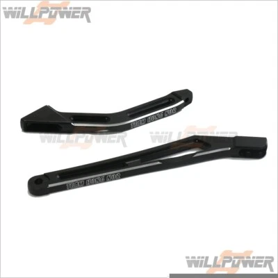Front/Rear Chassis Brace Black #X3S-05 (RC-WillPower) HongNor X3 SABRE EVO/X3-GT - Image 1 of 2