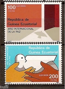 Equatorial EQUATORIAL GUINEA Edifil # 92/93 ** MNH Peace / Peace / Peace - Picture 1 of 1