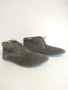 Kurt Geiger Size 8 Grey Suede Boots Men's EU 41 Desert Leather Boots London - Picture 1 of 7