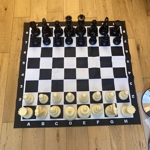 WE Games Garden Chess Set - Large 8 inch King, 35.5 inch Board - Picture 1 of 11