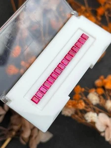 ✨Finest Quality Radiant rubies handpicked set 2.13ct, 3.5x2.5 mm Rectangular - Picture 1 of 3