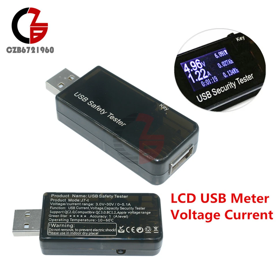 USB Tester Power off Protection Charger Voltage Current Meter Battery Detector - Image 1 of 1