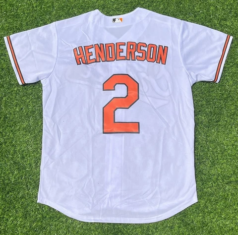 Baltimore Orioles Gunnar Henderson Jersey Mens Baseball Orange White #2 New 2023 Cover