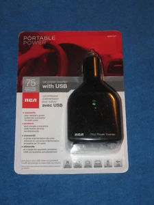 RCA AH615R Car Power INVERTER 75W 110/125V AC & 5V USB outlets, New! - Picture 1 of 2