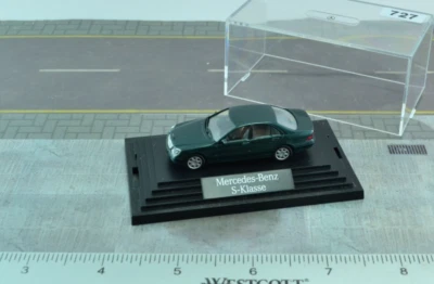 Wiking Mercedes Benz S Class Car Green 1:87 Scale HO (HO727) - Image 1 of 2