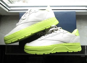 REEBOK CLUB C DOUBLE GEO WOMEN TENNIS SNEAKER SCHUHE BEIGE GRÜN YELLOW 42 NEU - Bild 1 von 11
