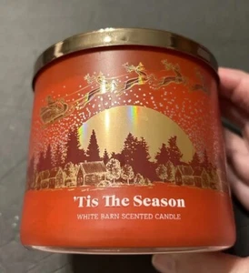 Bath and Body Works TIS THE SEASON 3-Wick Christmas CANDLE 14.5 oz NEW - Picture 1 of 10