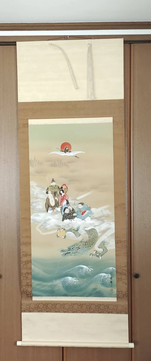 神龙秘籍古董日本画作、画卷| eBay