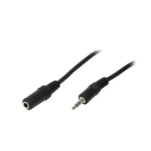5x LogiLink Audio cable 1x 3,5mm male 1x 3,5mm female, 3m - Bild 1 von 1