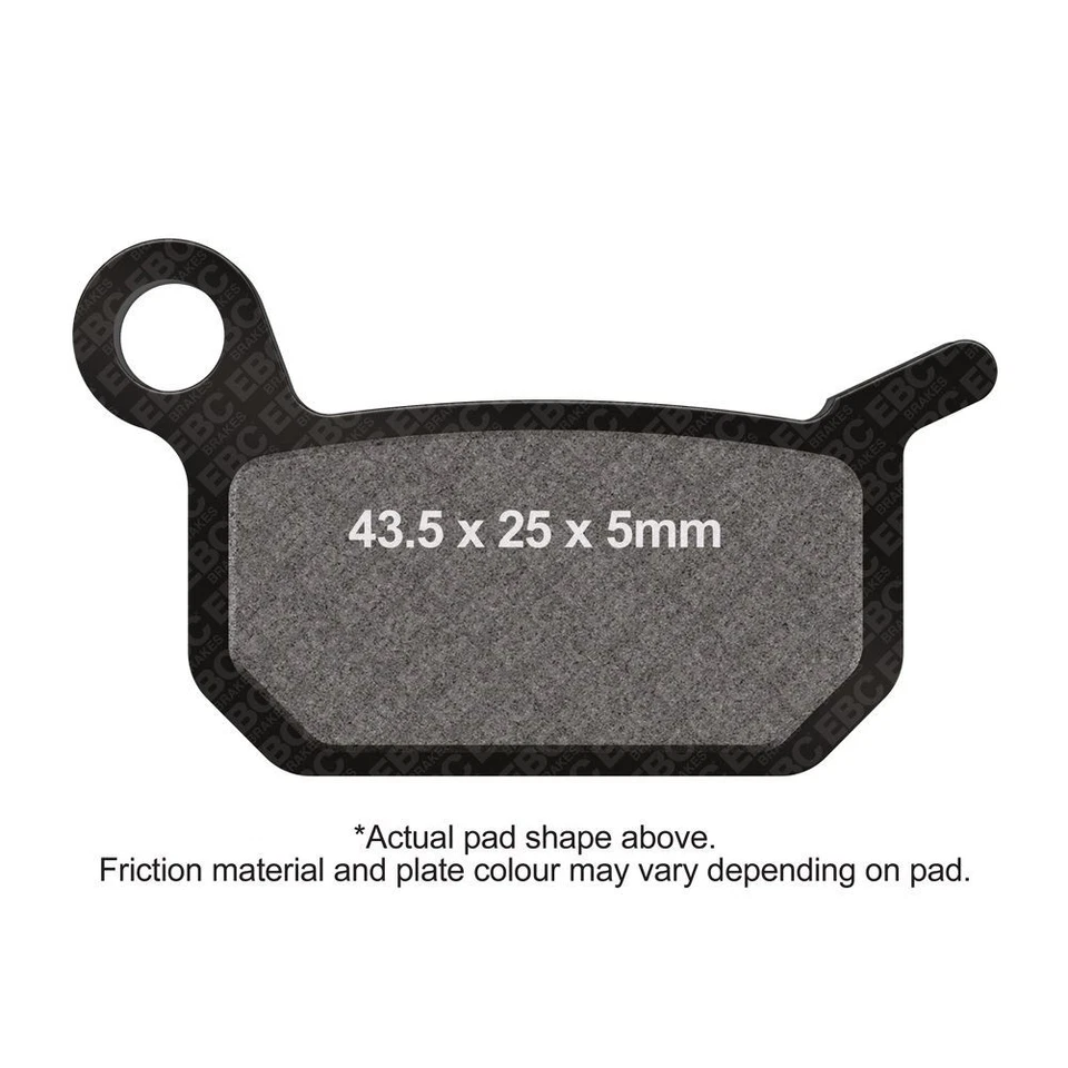 EBC M/cycle R Series Brake Pads Front Left for Lem R3 Hydraulic System 2003-2005 - Image 1 of 1