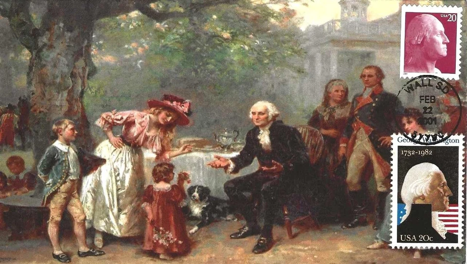 George Washington #3483 Combo FDC DCW Cachet M5143 - Image 1 of 1