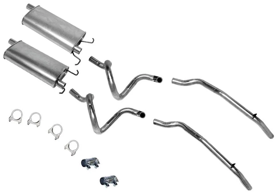 Silenciador doble tubo de escape para Lincoln Town Car 1995 1996 1997 4,6 L Foto 1 de 4