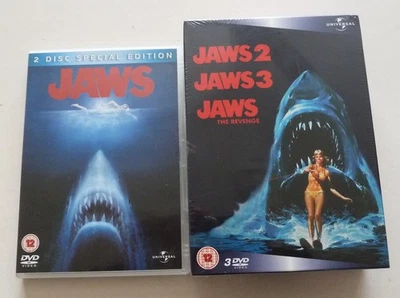 JAWS, JAWS 2, JAWS 3 & JAWS THE REVENGE - REGION 2 DVDs - Image 1 of 4