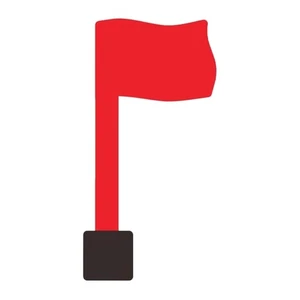 Drapeau de boîte aux lettres rouge de remplacement comprend des tampons adhésifs solides pour une application rapide - Photo 1/7
