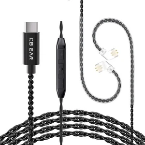 2PIN-C USB C IEM Cable,Upgraded in Ear Monitor Cable for KZ ZS10 PRO/ZST/ZST-... - Bild 1 von 8