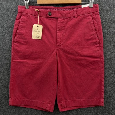 Brooks Brothers Shorts Mens 33 Red Garment Dyed  Bermuda 11" Golf Chino NWT - Image 1 of 4