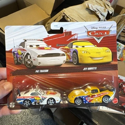 DISNEY PIXAR CARS PAT TRAXSON JEFF GORVETTE 2026 2 PACK - Image 1 of 2