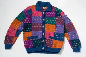 Cardigan donna Pachamama Galway in lana lavorato a mano taglia M - Foto 1 di 10