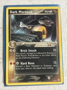 Mäßig bespielt, Englisch - 1 x Pokemon Dunkles Marowak - 7/109 - seltenes Themendeck  - Bild 1 von 2