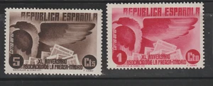 Spain 1938 Airmail Press Anniversary Set cv $10 MH Stamps Huge 1c Sale    ca908 - Picture 1 of 1