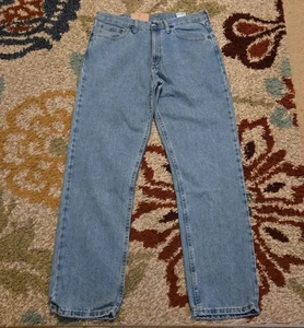NEW Magellan Jeans Mens 34x30 Relaxed Fit Straight Leg Denim Blue Light Pants - Picture 1 of 6