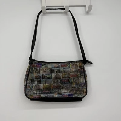 Relic Holographic Graffiti Shoulder Bag NYC Print Y2k Style Purse Novelty - Image 1 of 4