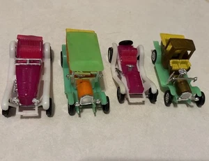Vintage 4er Set Wohlstands Spielzeugautos Made In Hong Kong - Bild 1 von 17