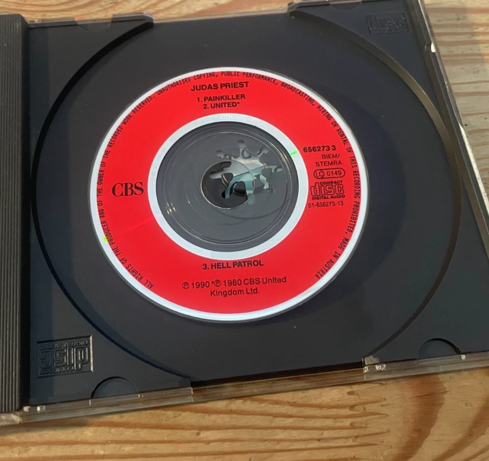 CD Metal Judas Priest – Painkiller 3" (3 Song) MCD CBS RECORDS / AUT cd only - Bild 1 von 1