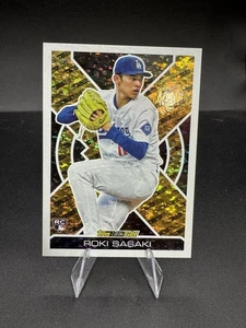 2025 Topps Update Roki Sasaki RC TOPPS BLACK GOLD Los Angeles Dodgers #BG-24 - Picture 1 of 2