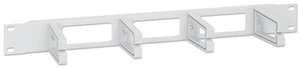 Intellinet 19 Inch Cable Management Panel, 1U, 4 Long Plastic Rings, Grey Cable  - Picture 1 of 4
