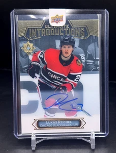 2022-23 UD Ultimate - Lukas Reichel #UI-19 - Ultimate Introductions Rookie Auto - Picture 1 of 2