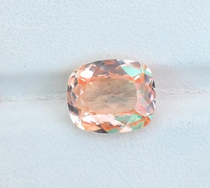 Lab Padparadscha Sapphire Cushion Cut 11X9X5 mm Flawless Gemstone For Jewelry - Picture 1 of 6