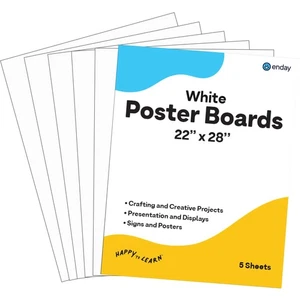 Emraw Poster Board Lightweight Craft Backing Boards for Presentations Office ... - Foto 1 di 7