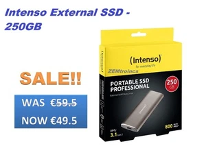 Intenso External/portable SSD Solid State Drive / Hard drive 250GB - Foto 1 di 5