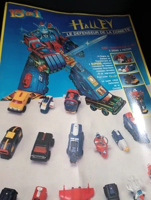 Halley Le Défenseur De La Comete 1984 15 en 1 robot transformable neuf en boîte  - Photo 1/4