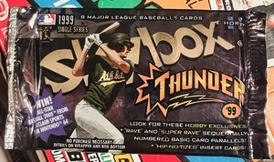 1999 Skybox Thunder Baseball Factory Sealed Hobby Pack - Picture 1 of 2