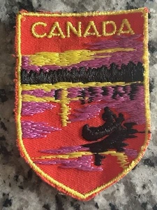 Parche bordado de colección Canadá Fishing Lake Sunset 2 x 2,5" 1G40 - Imagen 1 de 3