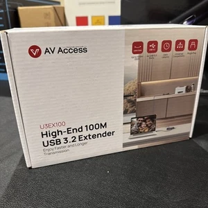 AV Access USB 3.0 Extender Over Ethernet Cat6a/7 100M/330FT, 4 USB 3.2 Ports ... - Afbeelding 1 van 4