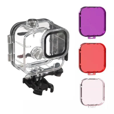45M Impermeable Carcasa Subacuática Estuche Cubierta Filtro para GoPro Hero 11 Mini Negro Foto 1 de 4