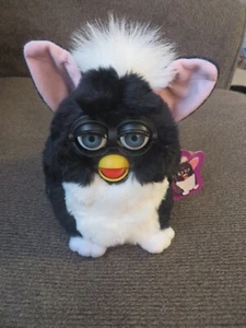 1998 Tiger Furby Black & White w/Blue Eyes- 70-800 New- No Box - Picture 1 of 5