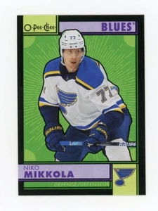 2022-23 O-Pee-Chee Niko Mikkola Retro Black Border #ed/100 St. Louis Blues - Picture 1 of 2