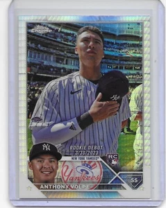 New York Yankees ANTHONY VOLPE 2023 Topps Chrome Update PRISM REFRACTORS Card - Picture 1 of 2