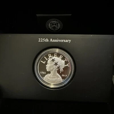 225th ANNIVERSARY Silver American Liberty Medal Proof (w/Box /Booklet) - Image 1 of 3
