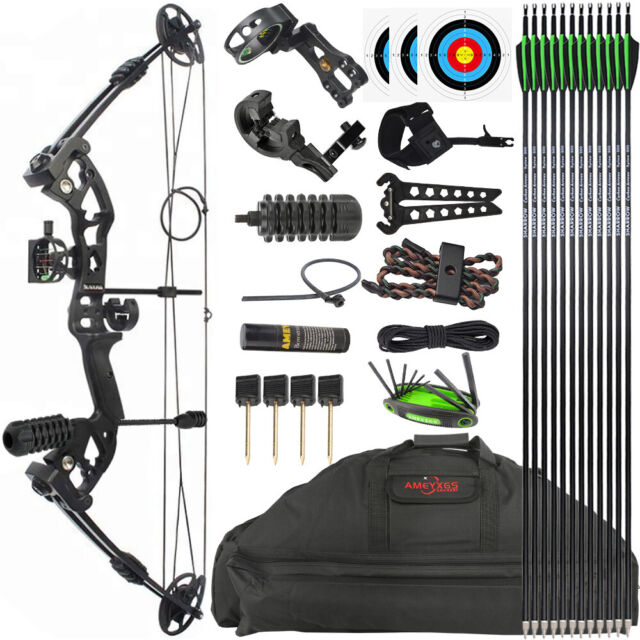 Black 55lbs lbs. Draw Weight Archery Compound Bows for sale