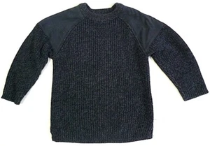 Suéter tejido acanalado jaspeado azul marino The Knit Wear de Zara Kids Collection talla 6 - Imagen 1 de 8