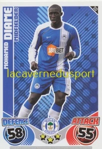 333 MOHAMED DIAME # WIGAN ATHLETIC TOPPS PREMIER LEAGUE 2010 2011 MATCH ATTAX - Picture 1 of 1
